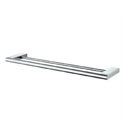 Wall mounted double towel bar