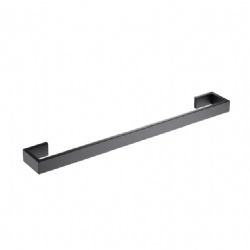 Wall mounted single towel bar