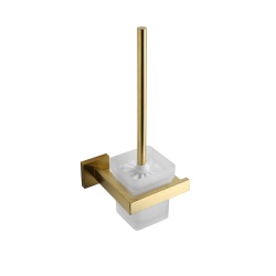 Wall mounted toilet brush set