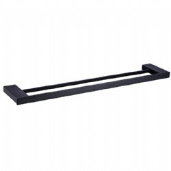 Wall mounted double towel bar